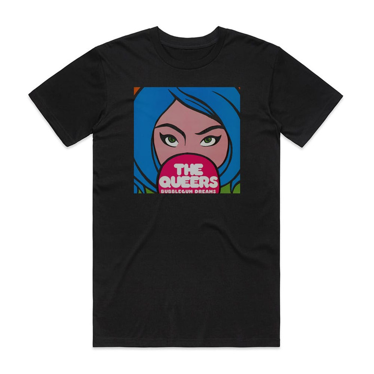 The Queers Bubblegum Dreams Album Cover T-Shirt Black