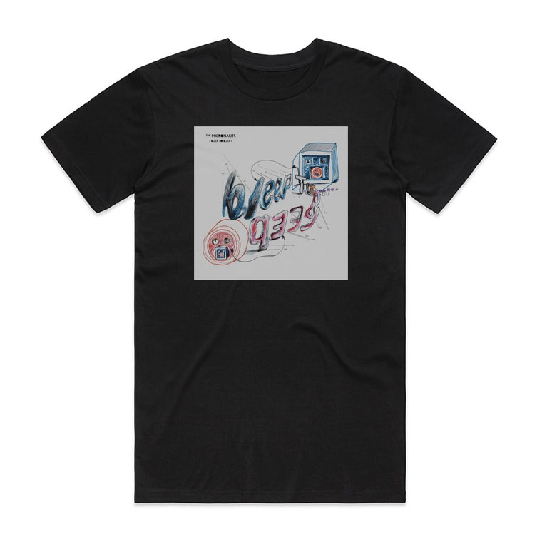 The Micronauts Bleep To Bleep Album Cover T-Shirt Black
