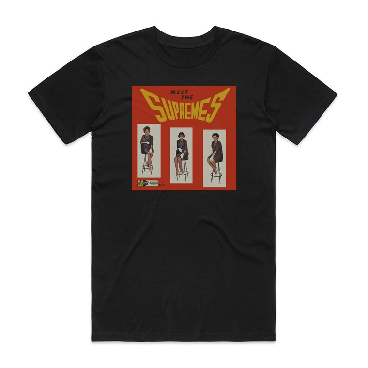 The Supremes Meet The Supremes Album Cover T-Shirt Black
