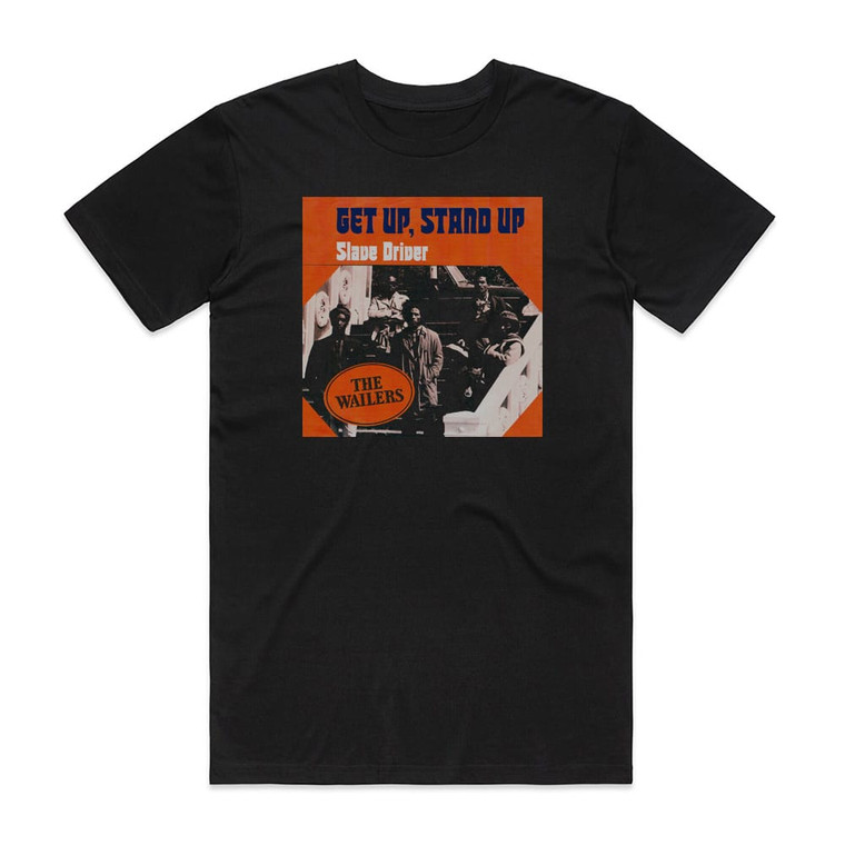 The Wailers Get Up Stand Up Album Cover T-Shirt Black