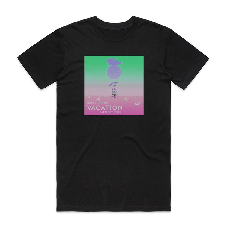 The Dirty Heads Vacation 2 Album Cover T-Shirt Black