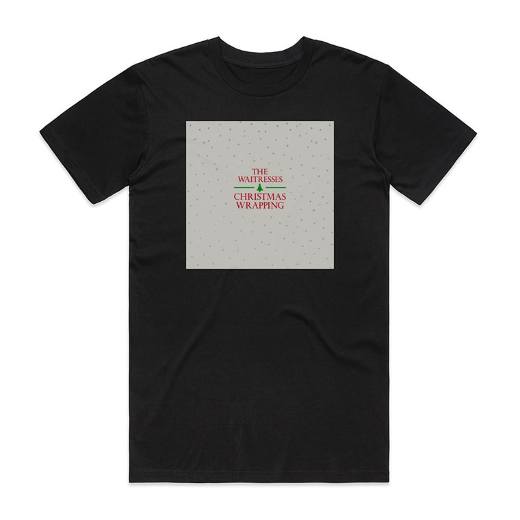 The Waitresses Christmas Wrapping Album Cover T-Shirt Black