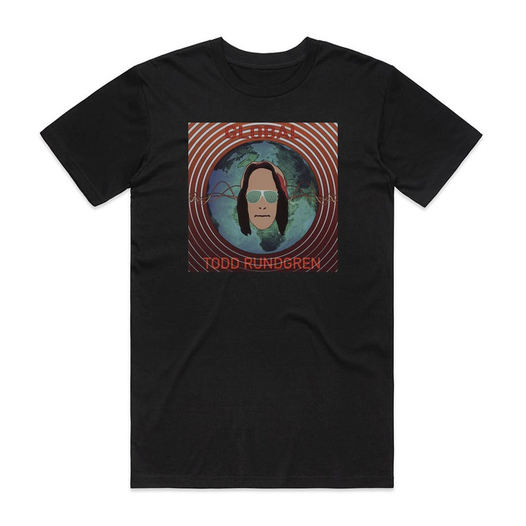 Todd Rundgren Global Album Cover T-Shirt Black