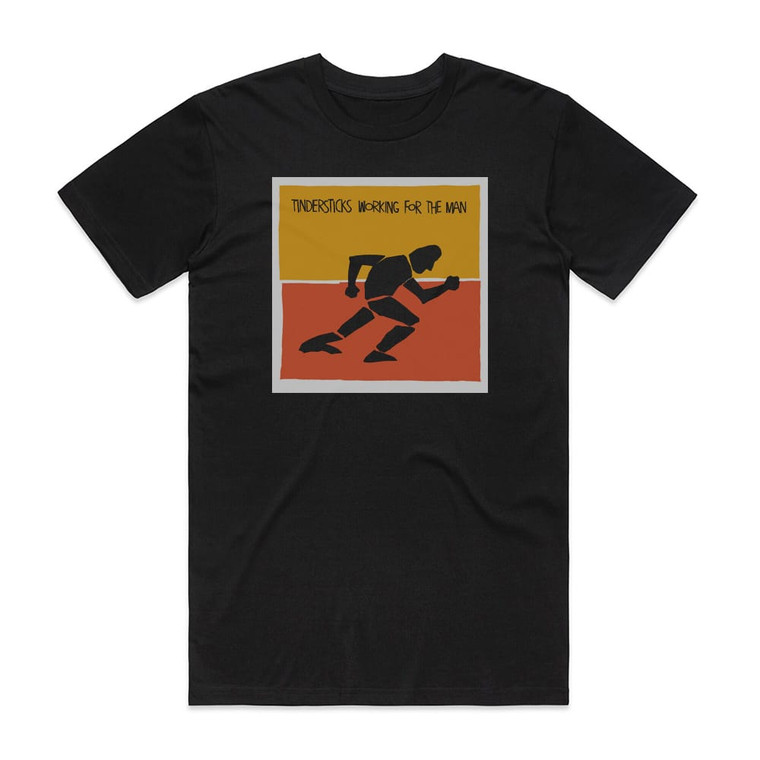 Tindersticks Working For The Man Album Cover T-Shirt Black Tindersticks Working For The Man Album Cover T-Shirt Black