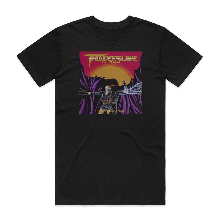 Thunderslave Unchain The Night Album Cover T-Shirt Black