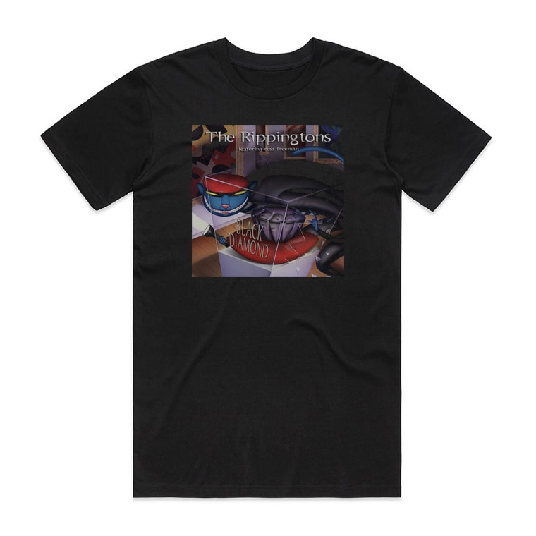 The Rippingtons Black Diamond Album Cover T-Shirt Black