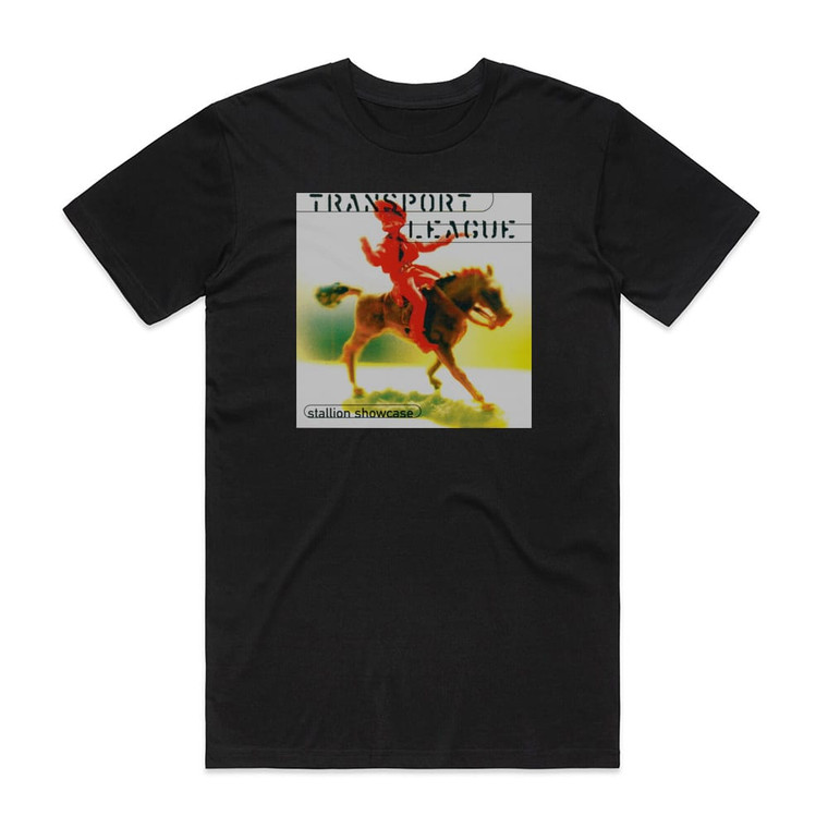 Transport League Stallion Showcase Album Cover T-Shirt Black