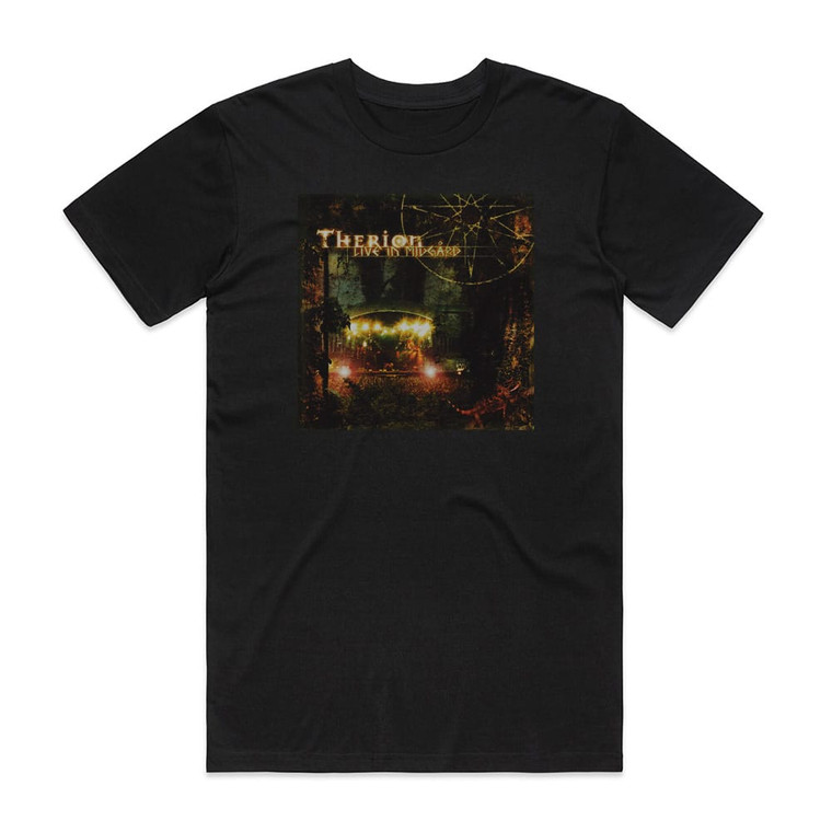 Therion Live In Midgrd 1 Album Cover T-Shirt Black