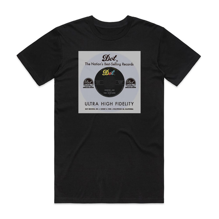 The Surfaris Surfer Joe Wipe Out 1 Album Cover T-Shirt Black