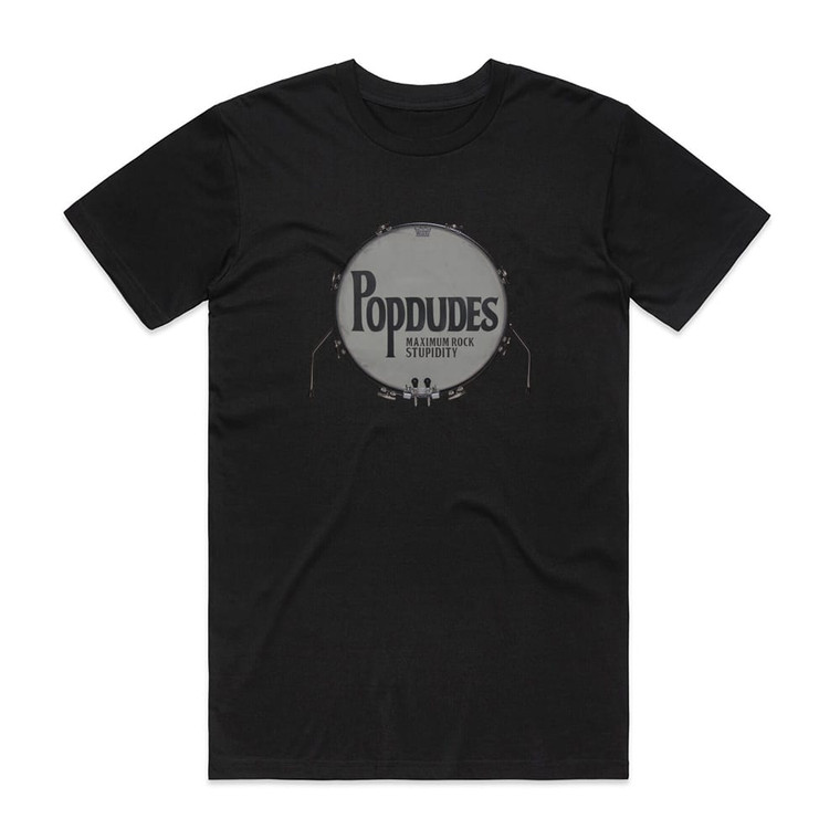 The Popdudes Maximum Rock Stupidity Album Cover T-Shirt Black