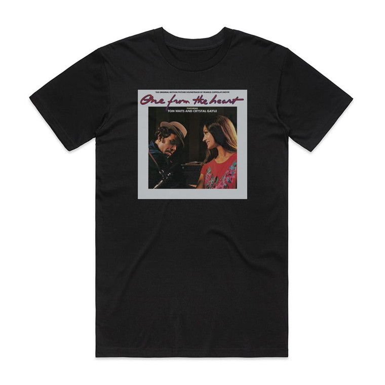 Tom Waits One From The Heart Album Cover T-Shirt Black