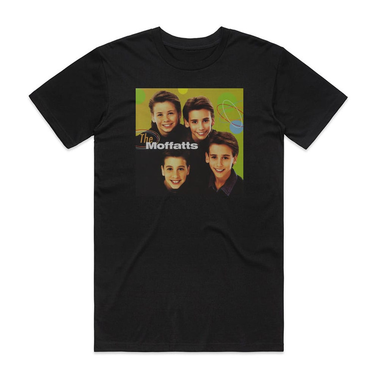 The Moffatts The Moffatts Album Cover T-Shirt Black The Moffatts The Moffatts Album Cover T-Shirt Black