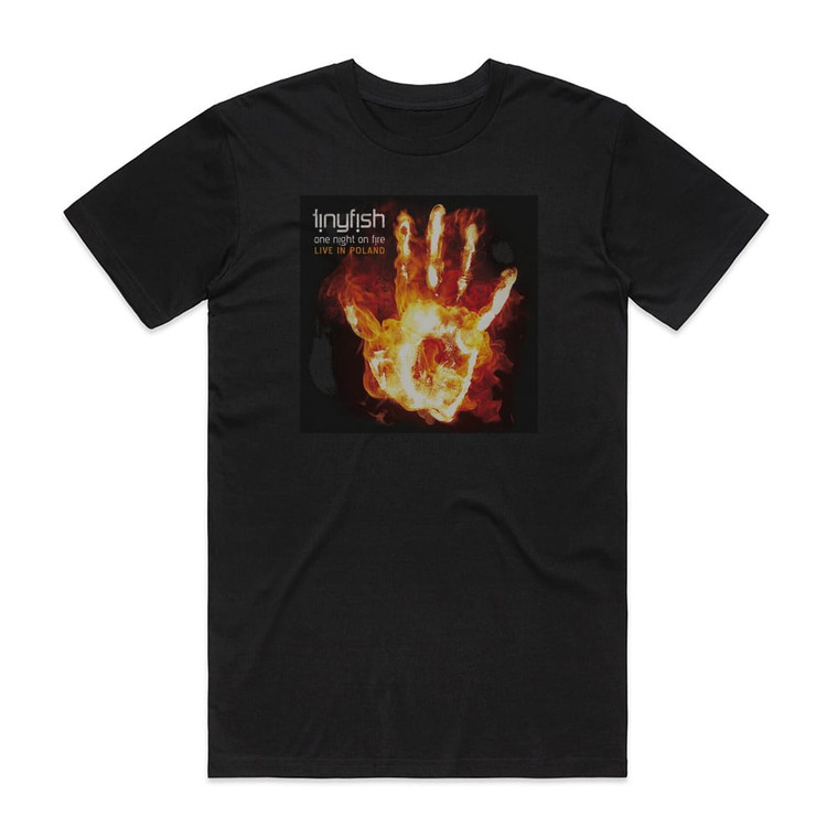 Tinyfish One Night On Fire Live In Poland Album Cover T-Shirt Black