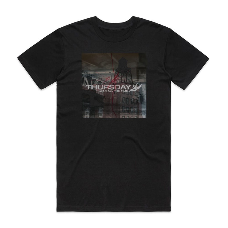 Thursday War All The Time Album Cover T-Shirt Black