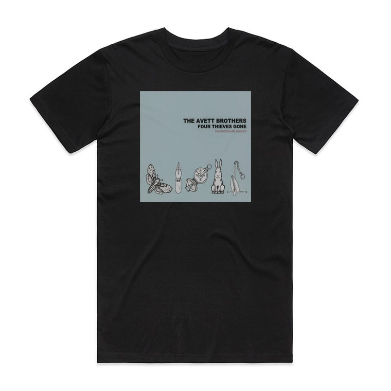 The Avett Brothers Four Thieves Gone The Robbinsville Sessions Album Cover T-Shirt Black