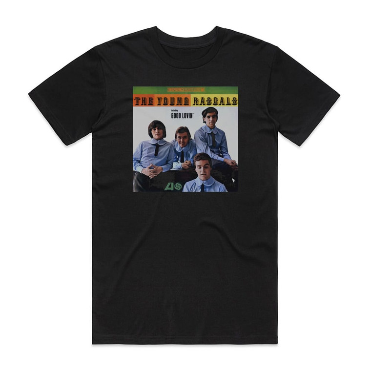 The Young Rascals The Young Rascals 1 Album Cover T-Shirt Black