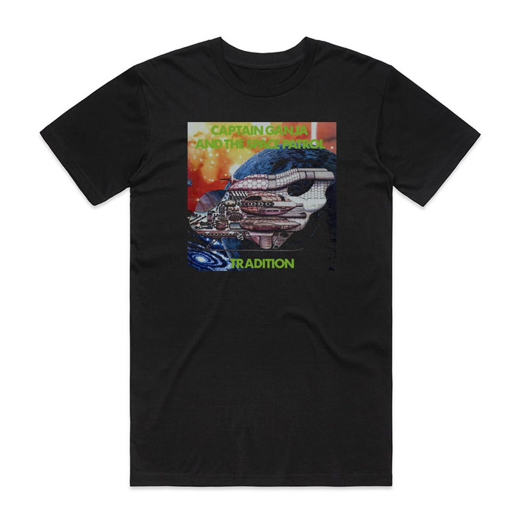 Tradition Captain Ganja And The Space Patrol Album Cover T-Shirt Black