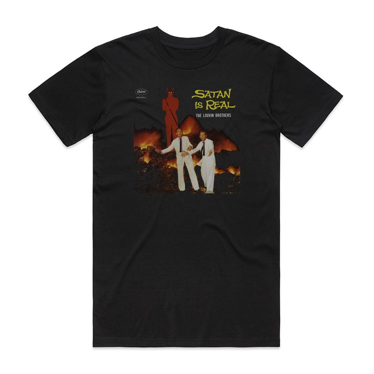 The Louvin Brothers Satan Is Real Album Cover T-Shirt Black