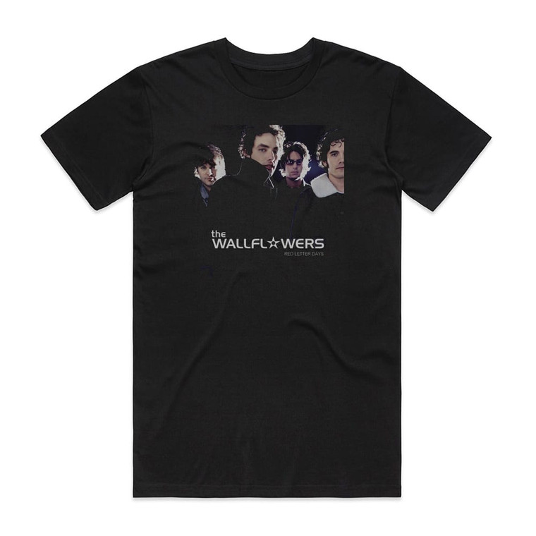 The Wallflowers Red Letter Days 1 Album Cover T-Shirt Black