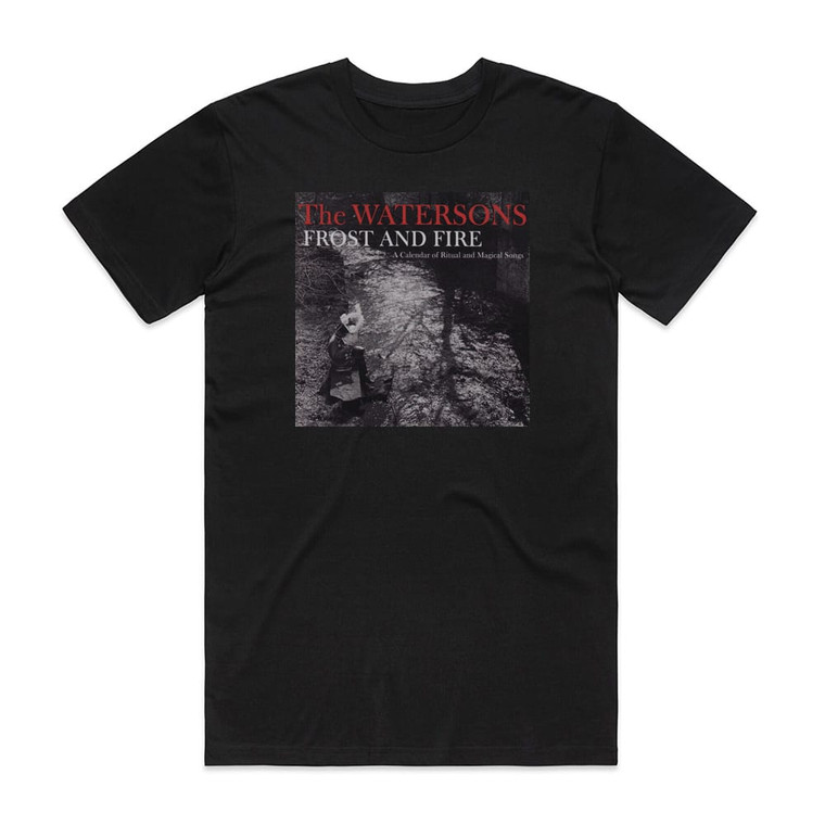 The Watersons Frost And Fire Album Cover T-Shirt Black