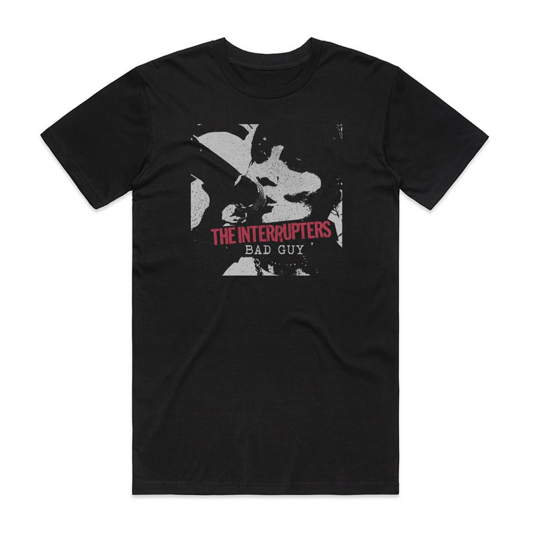 The Interrupters Bad Guy Album Cover T-Shirt Black