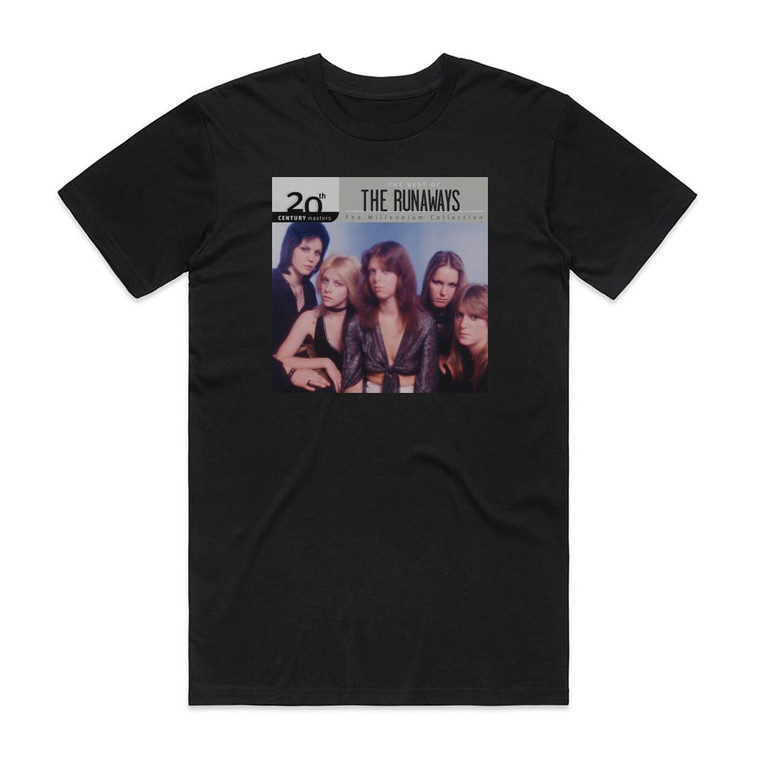 The Runaways 20Th Century Masters The Millennium Collection The Best Of T Album Cover T-Shirt Black