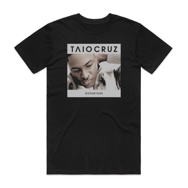 Taio Cruz Departure Album Cover T-Shirt Black
