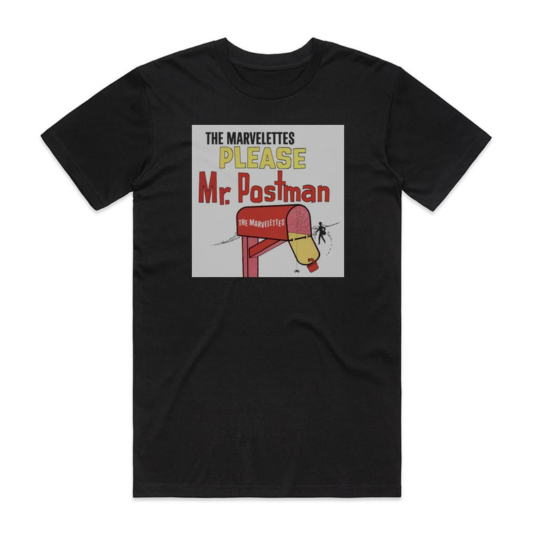 The Marvelettes Please Mr Postman Album Cover T-Shirt Black
