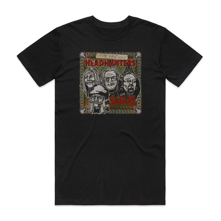The Kentucky Headhunters On Safari Album Cover T-Shirt Black