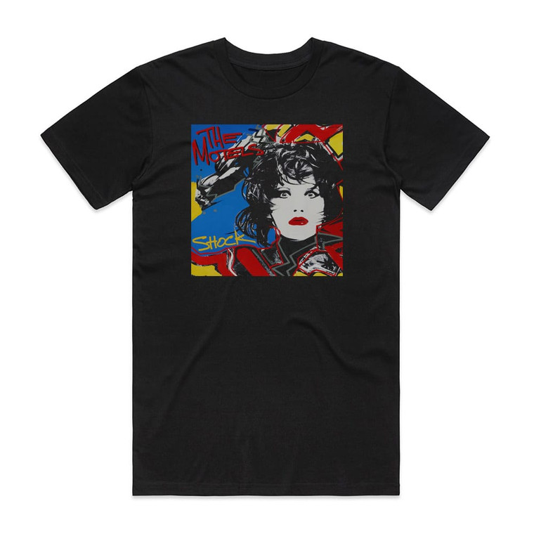 The Motels Shock Album Cover T-Shirt Black