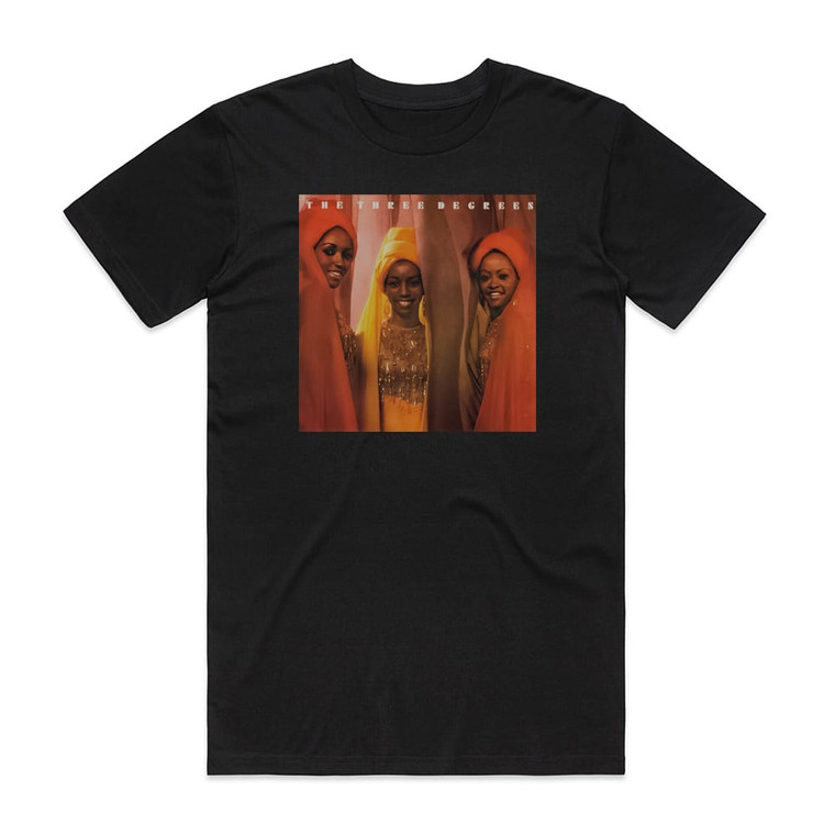 The Three Degrees The Three Degrees Album Cover T-Shirt Black