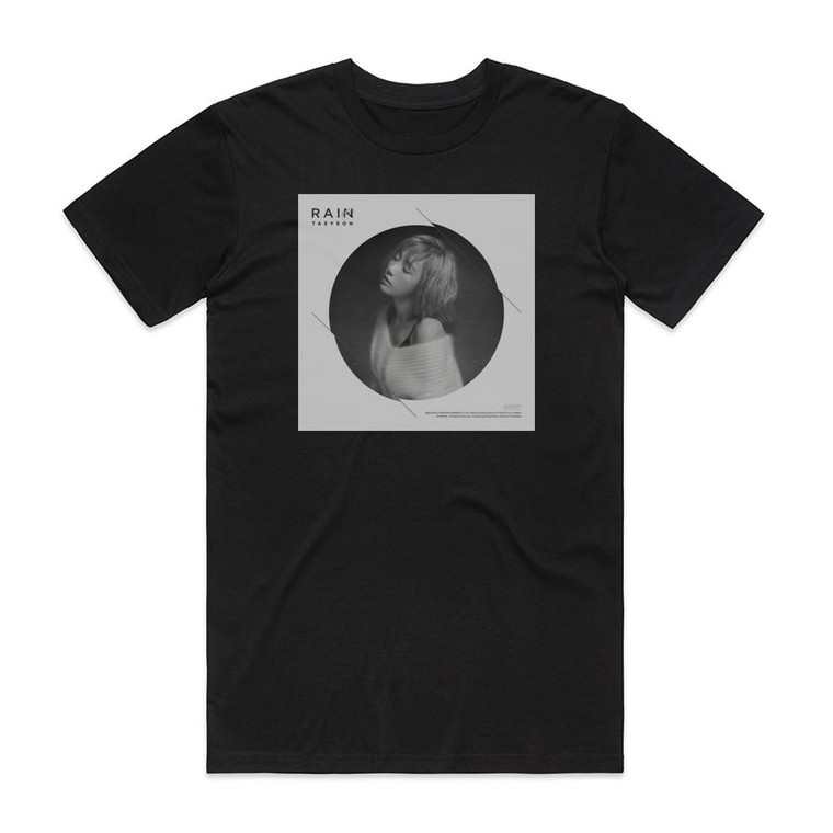 Taeyeon Rain Album Cover T-Shirt Black