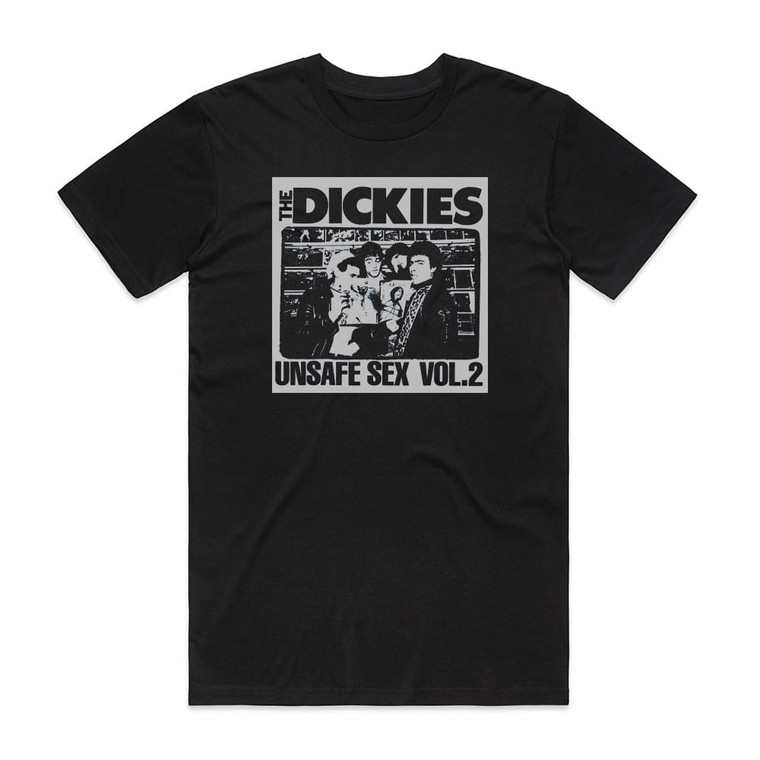The Dickies Unsafe Sex Vol 2 Album Cover T-Shirt Black