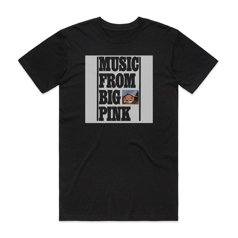 The Band Music From Big Pink Album Cover T-Shirt Black