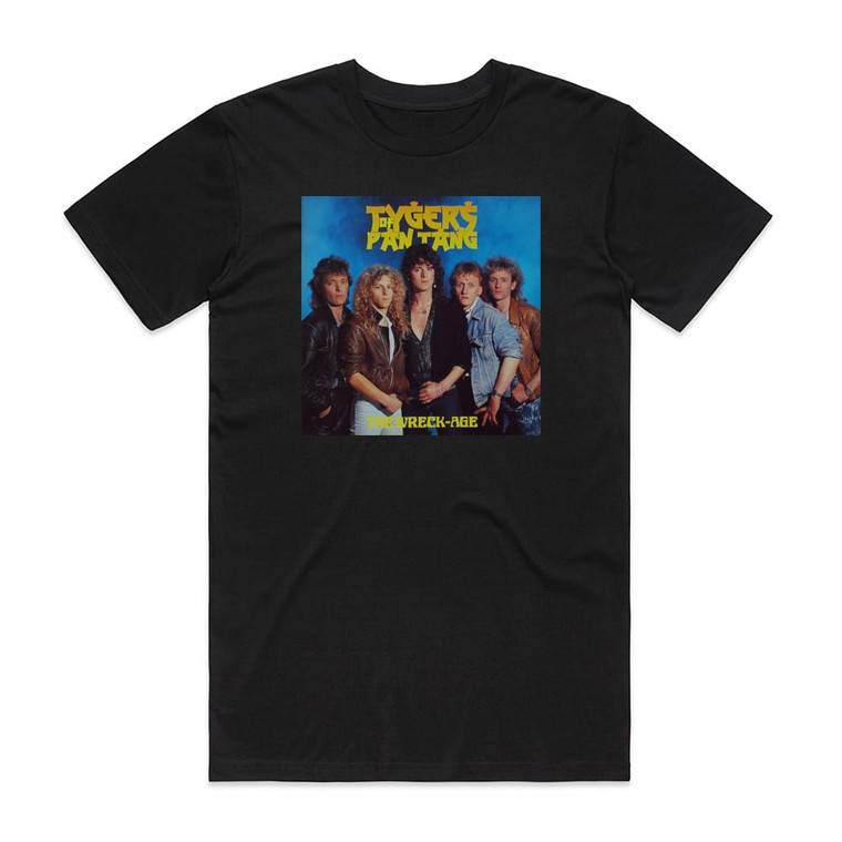Tygers of Pan Tang The Wreck Age Album Cover T-Shirt Black
