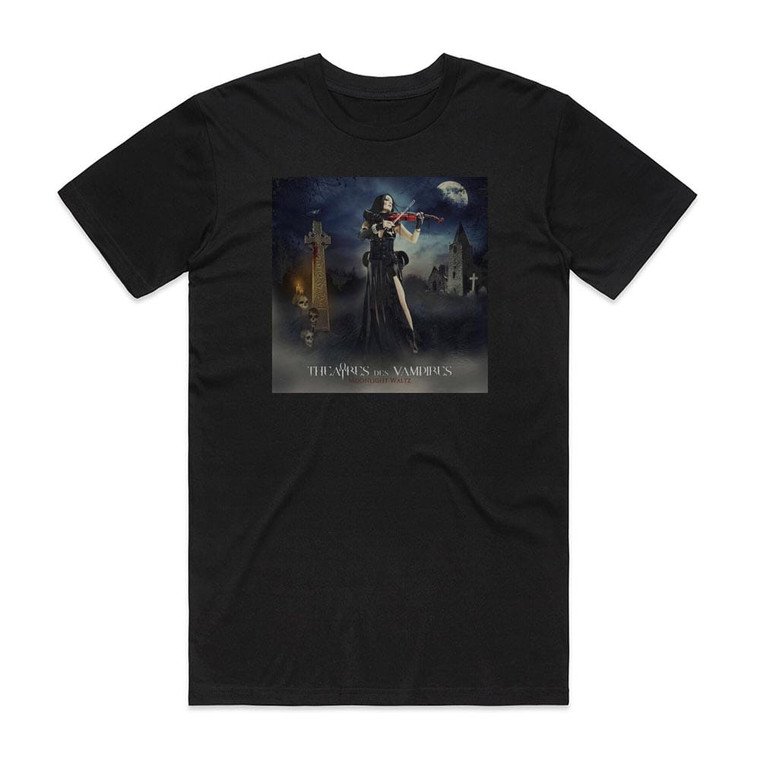 Theatres des Vampires Moonlight Waltz Album Cover T-Shirt Black