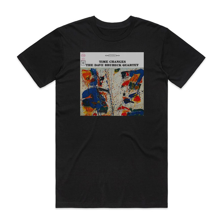 The Dave Brubeck Quartet Time Changes Album Cover T-Shirt Black