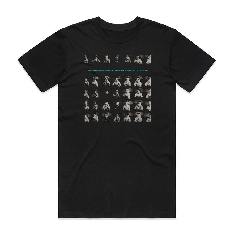 The Gerogerigegege Instruments Disorder 170 Songs Cd Album Cover T-Shirt Black