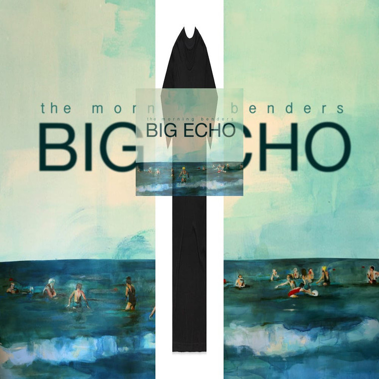 The Morning Benders Big Echo Album Cover T-Shirt Black