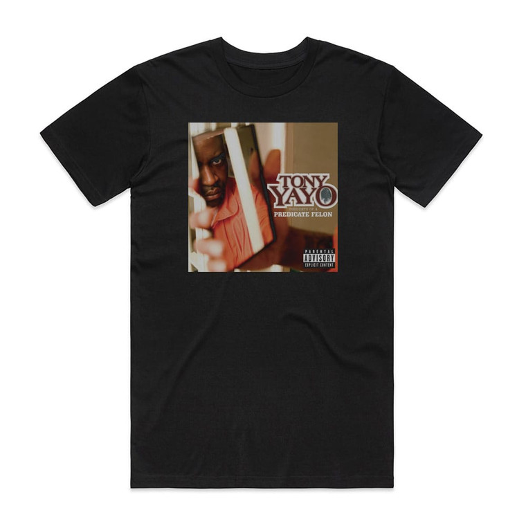 Tony Yayo Thoughts Of A Predicate Felon Album Cover T-Shirt Black