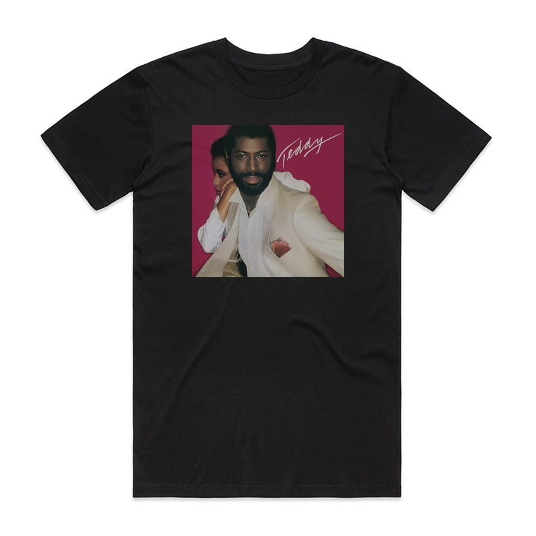 Teddy Pendergrass Teddy Album Cover T-Shirt Black