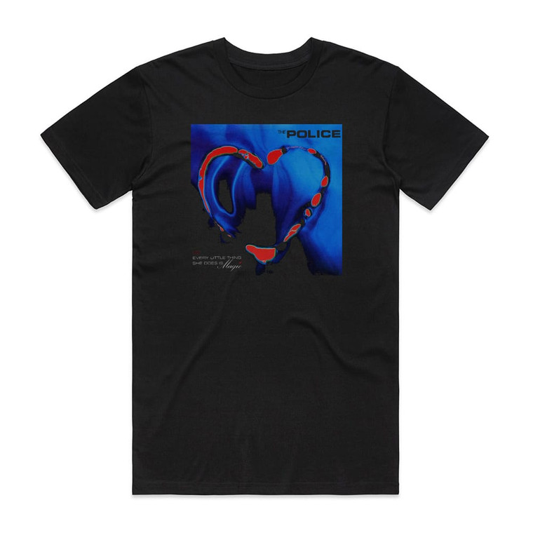 The Police Every Little Thing She Does Is Magic 1 Album Cover T-Shirt Black