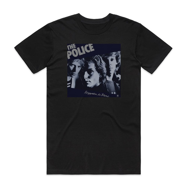 The Police Reggatta De Blanc Album Cover T-Shirt Black