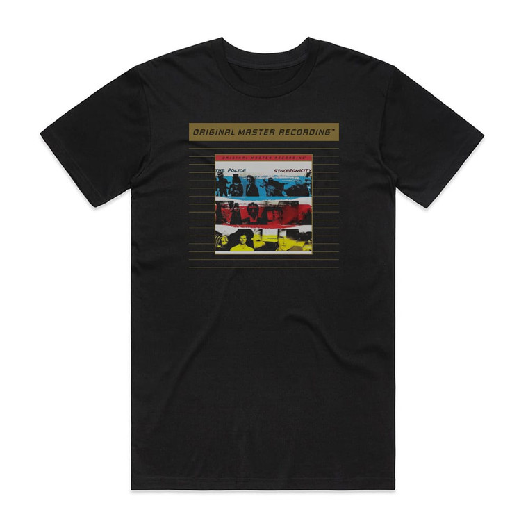 The Police Synchronicity 3 Album Cover T-Shirt Black