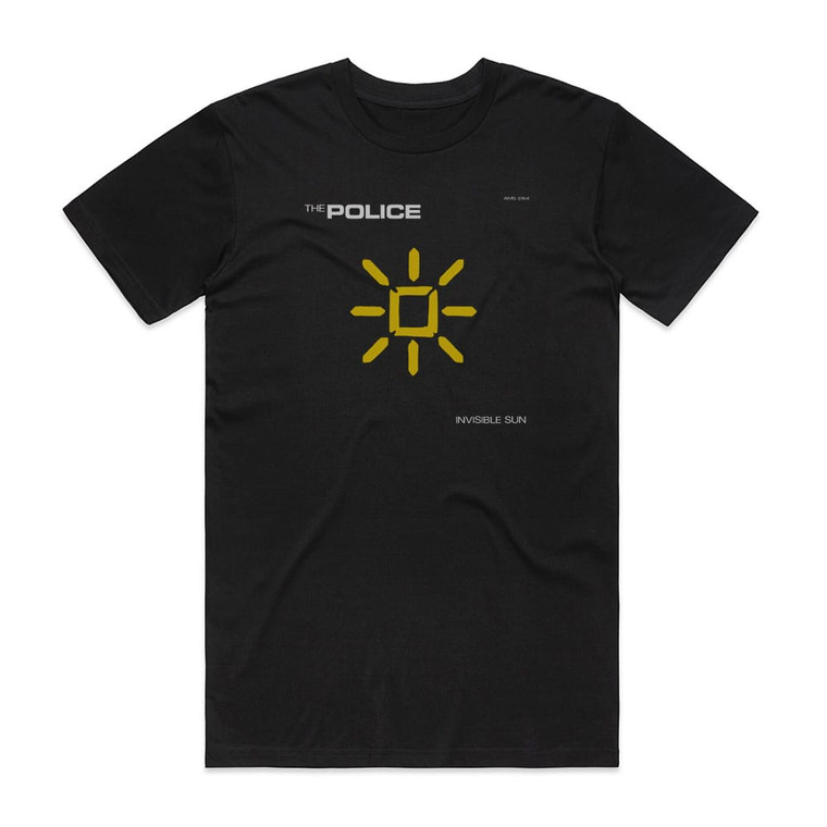 The Police Invisible Sun 1 Album Cover T-Shirt Black