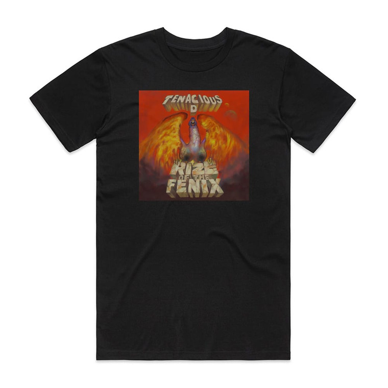 Tenacious D Rize Of The Fenix 1 Album Cover T-Shirt Black