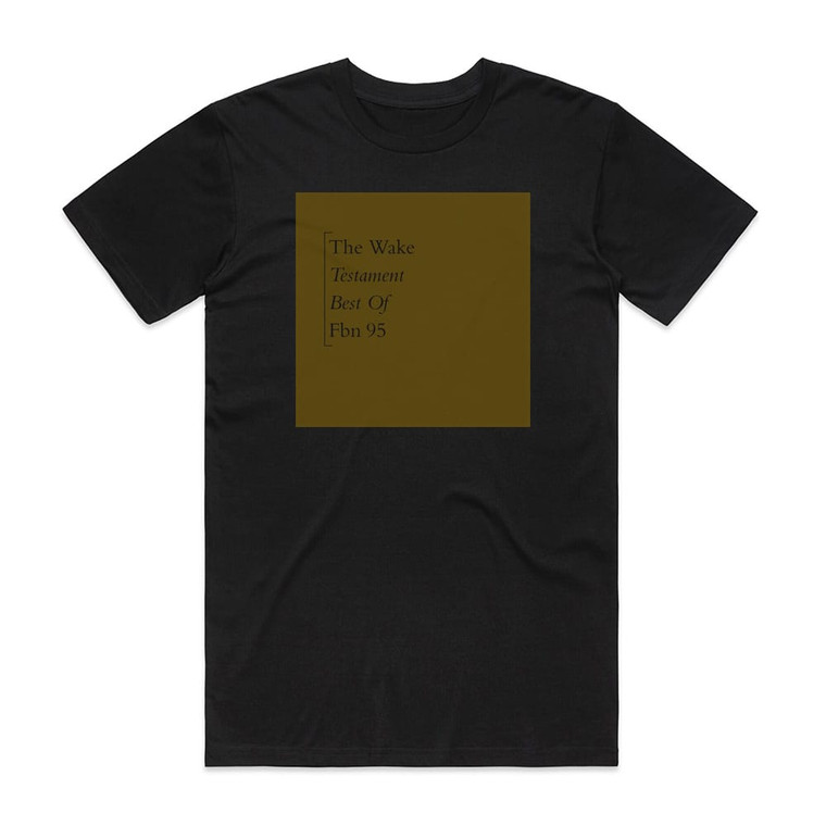 The Wake Testament Best Of Album Cover T-Shirt Black