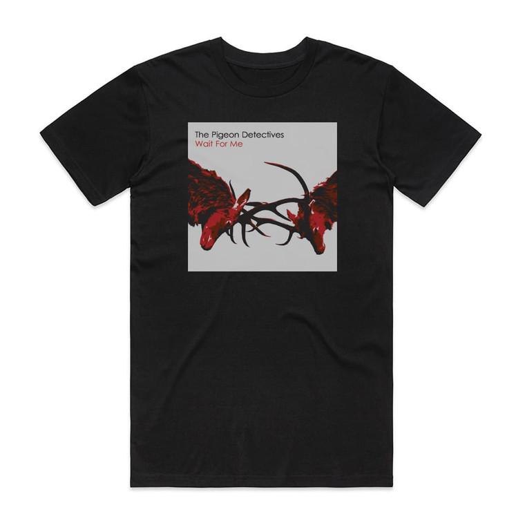 The Pigeon Detectives Wait For Me Album Cover T-Shirt Black