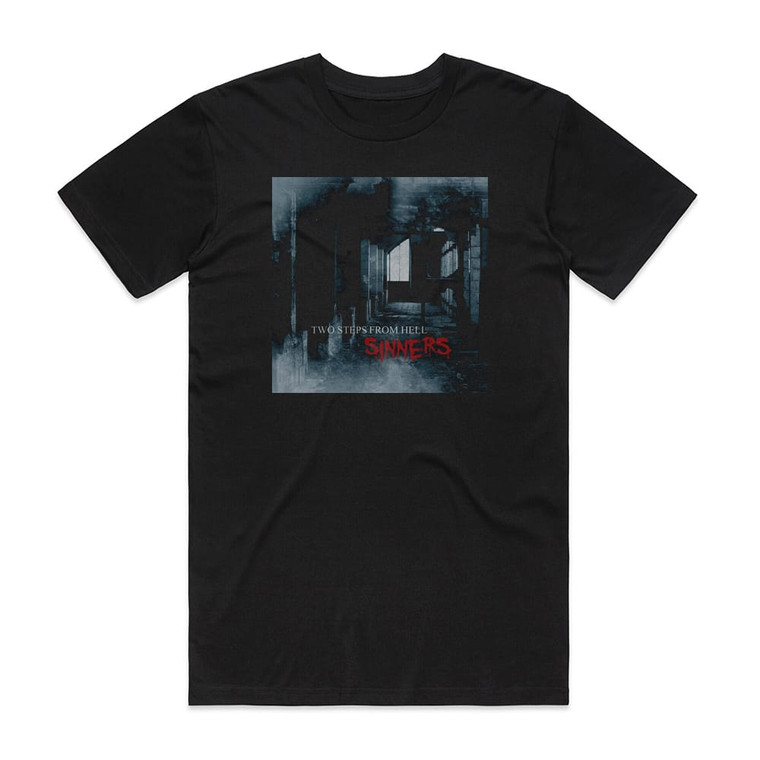 Two Steps From Hell Sinners Album Cover T-Shirt Black