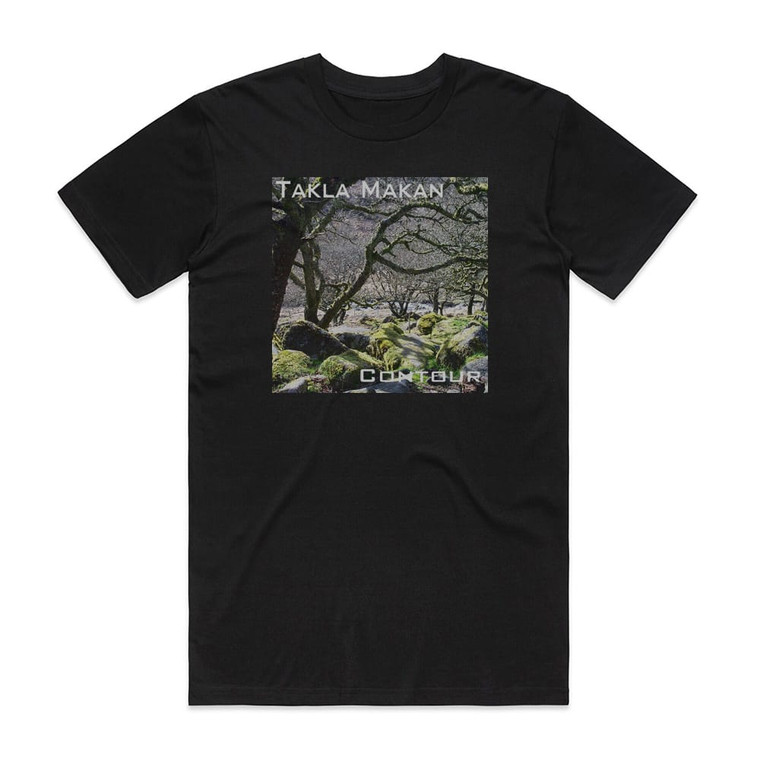 Takla Makan Contour Album Cover T-Shirt Black
